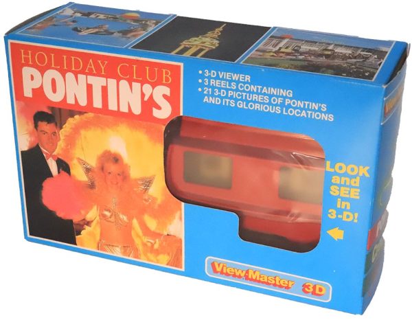 Holiday Club Pontin s - View-Master Gift Set - 3 Reels & 3D Viewer - vintage AS NEW Fashion