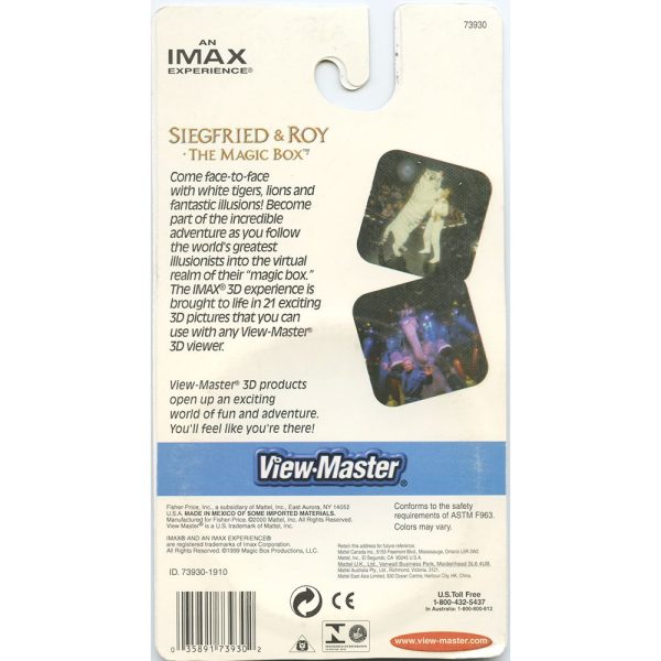 Siegfried & Roy - The Magic Box - View-Master 3 Reel Set on Card - 2000 - NEW - 73930 Sale