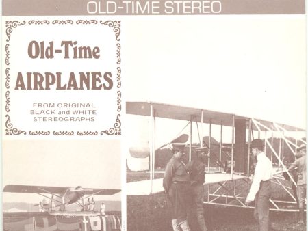 Old Time Airplanes - View-Master 3 Reel Packet - black & white images - 1976 - vintage - B797-G5 For Sale