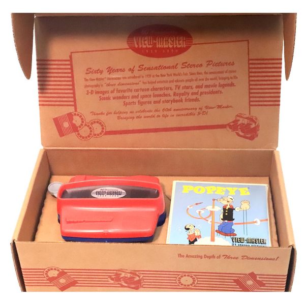 Popeye Gift Set - 60th Anniversary - Viewer and Popeye 3 Reel Set - vintage as new Online