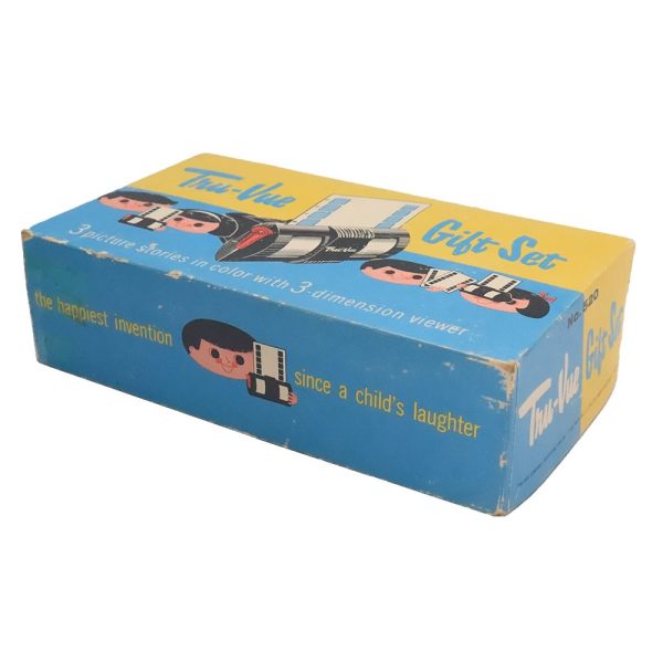 Tru-Vue Card Gift Set - 3 Cards and Tru-Vue Viewer with Original Sleeve and Box - vintage Online Sale