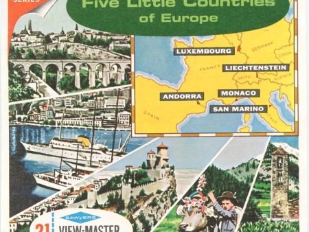 Five Little Countries of Europe - View-Master 3 Reel Packet - 1960s - vintage - B149-S6A Discount