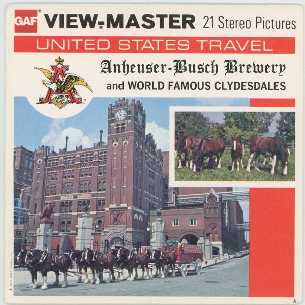 Anheuser - Busch Brewery - View-Master 3 Reel Packet - 1970 views - vintage - A460-G5A Supply