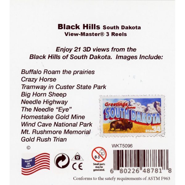 Black Hills of South Dakota - View-Master 3 Reel Set - as new on Sale