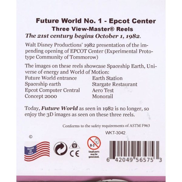 Epcot Center - Future World No.1 - View-Master 3 Reel Set - AS NEW - 3042 on Sale