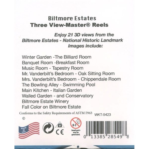 Biltmore Estate - View-Master 3 Reel Set - AS NEW - 5423 Online Sale