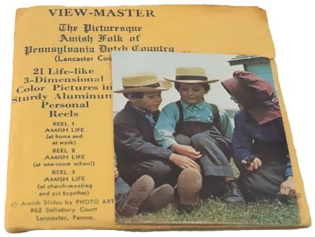 Picturesque Amish Folk of Pennsylvania Dutch - 3 Personal View-Master Reel Set - vintage Discount