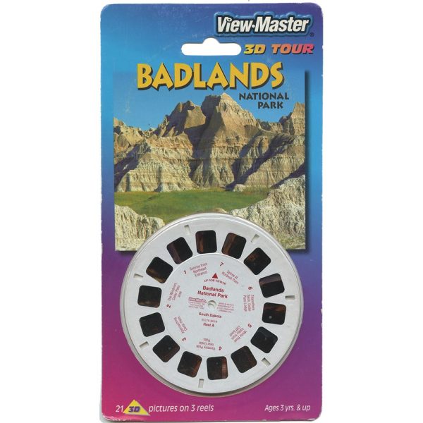 Badlands - South Dakota - View-Master 3 Reel Set on Card - 2002 - NEW - 35276 Online now