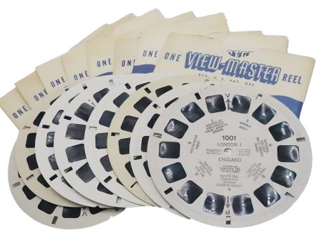 View-Master London Collection - 8 White Printed Reels Windsor Castle - Ceremonies Online