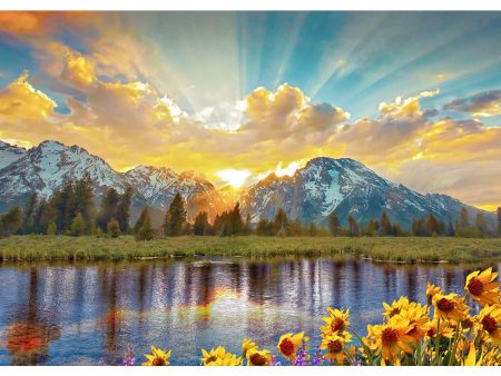 Teton Range, Wyoming - 3D Lenticular Postcard Greeting Card - NEW Sale