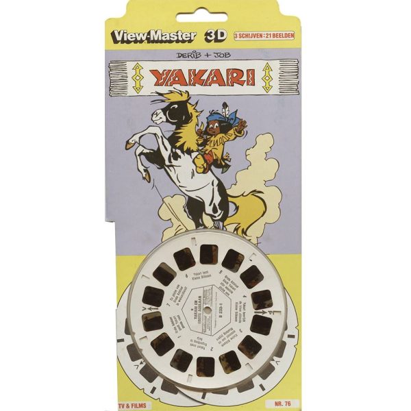 Yakari - View-Master 3 Reel Set on Card - vintage - D233 Supply