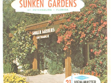 Sunken Gardens - View-Master 3 Reel Packet - vintage - A992-S6A Fashion