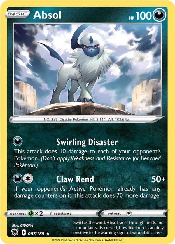 Absol (097 189) (Theme Deck Exclusive) [Sword & Shield: Astral Radiance] For Cheap