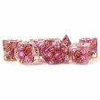 Chessex - 16mm Pearl Dice Set: Pink with Copper Numbers For Cheap