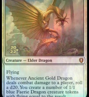 Ancient Gold Dragon [Commander Legends: Battle for Baldur s Gate Prerelease Promos] Online Hot Sale