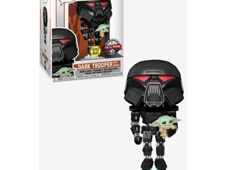 Star Wars - Dark Trooper with Grogu Pop! 488 Discount