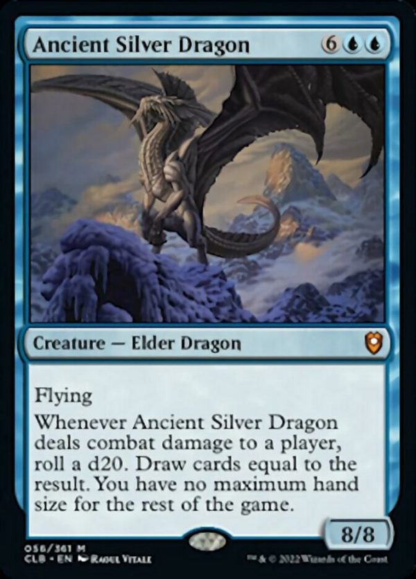 Ancient Silver Dragon [Commander Legends: Battle for Baldur s Gate] Sale