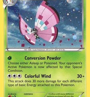 Vivillon (17 146) (Meadow Form Pink Wings) (Cosmos Holo) [XY: Base Set] Online now