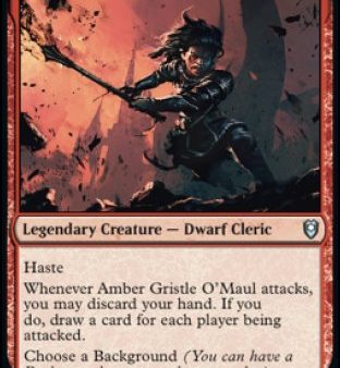 Amber Gristle O Maul [Commander Legends: Battle for Baldur s Gate] For Sale