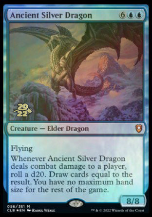 Ancient Silver Dragon [Commander Legends: Battle for Baldur s Gate Prerelease Promos] Hot on Sale