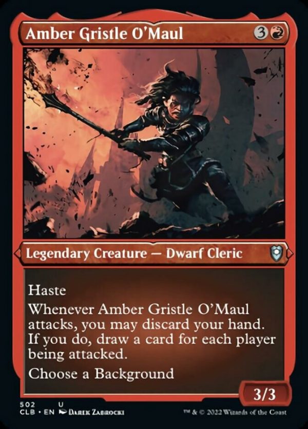 Amber Gristle O Maul (Foil Etched) [Commander Legends: Battle for Baldur s Gate] Online