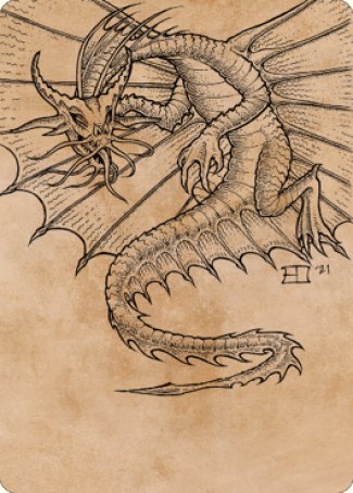 Ancient Gold Dragon Art Card (44) [Commander Legends: Battle for Baldur s Gate Art Series] on Sale