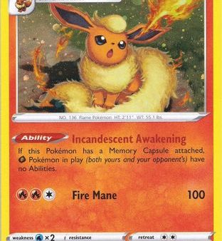 Flareon (026 185) (Cosmos Holo) [Sword & Shield: Vivid Voltage] For Sale